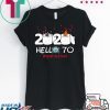 Born in 1950 Birthday Gift Idea 2020 Hello 70 Toilet Paper Birthday Cake Quarantined Social Distancing Classic Tee Shirts