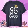 Born in 1985 My 35th Birthday Quarantine Queen Social Distancing Birthday 2020 Tee Shirts