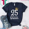 Born in 1995 My 25th Birthday Quarantine Queen Social Distancing Birthday 2020 Tee Shirts