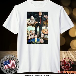 Donald Trump Drain The Swamp American Flag Veteran Tee Shirts