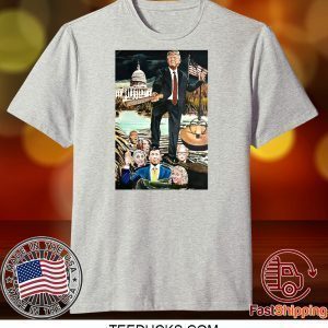 Donald Trump Drain The Swamp American Flag Veteran Tee Shirts