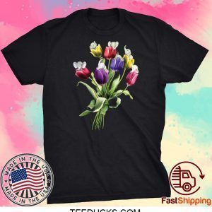 Elephant Tulip flowers Tee Shirts