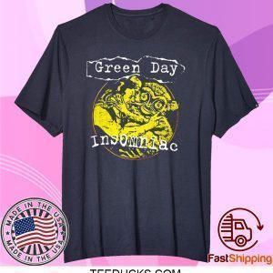 Green Day Insomniac Free Hugs Band Logo Tee Shirts