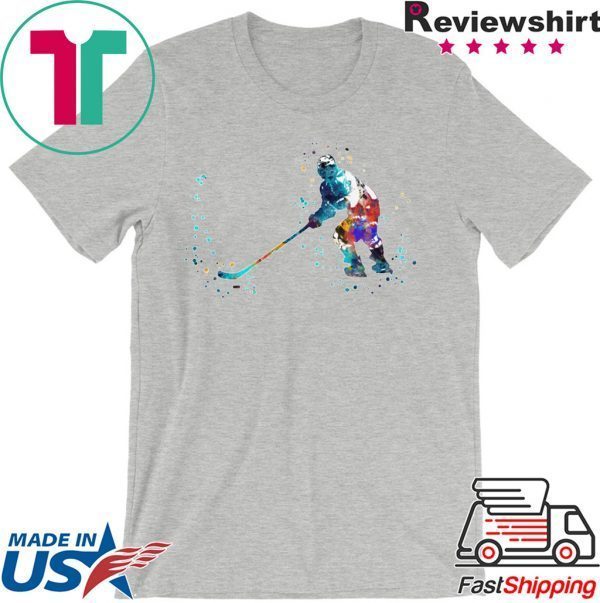 Hockey player, watercolor Hockey player Tee Shirts