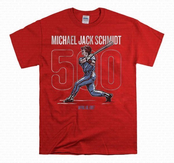 Michael Jack Schmidt 500 Philadelphia Tee Shirts