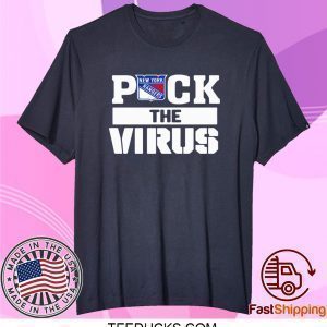NEW YORK RANGERS PUCK THE VIRUS 2020 TEE SHIRT