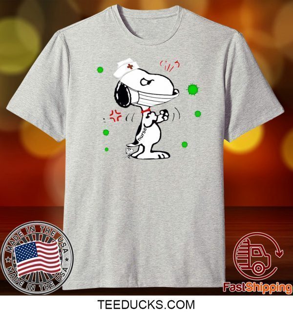 Snoopy And Woodstock Nurse Coronavirus Tee Shirts