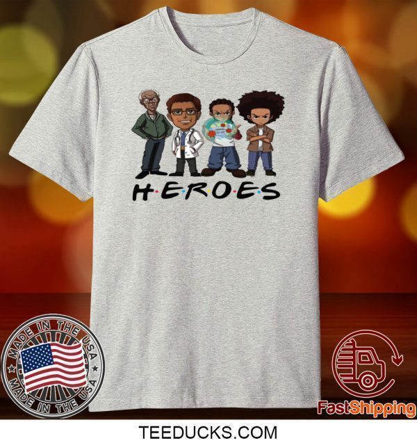 THE BOONDOCKS HEROES FRIENDS TEE SHIRTS