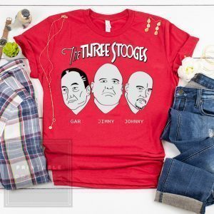 The Three Stooges Gar Jimmy Johnny Tee Shirts