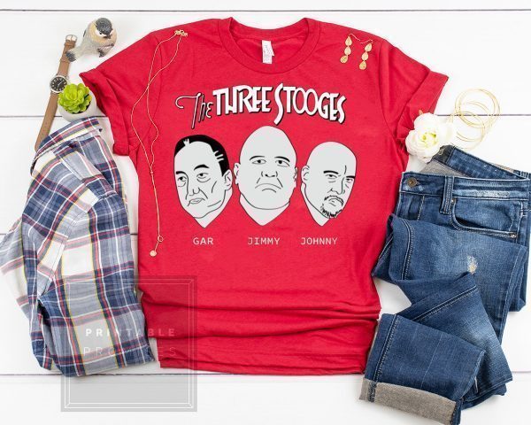 The Three Stooges Gar Jimmy Johnny Tee Shirts