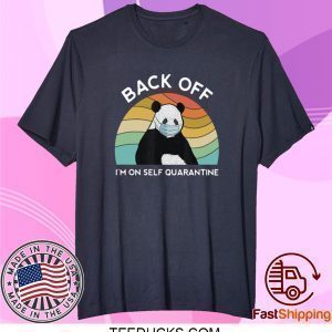 Panda Back Off I’m On Self Quarantine Vintage T-Shirt