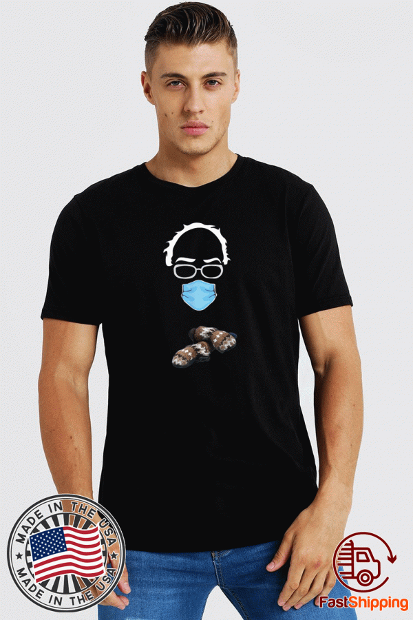 Bernie Sanders Mittens Meme Sitting Wearing Mask T-Shirt