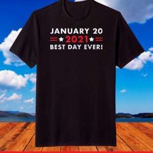 Biden Harris 2021 Inauguration Best Day Ever! Grunge Design T-Shirt