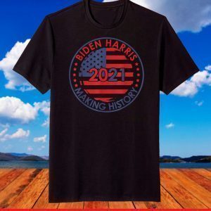 Biden Harris Inauguration 2021 Making History Retro Vintage T-Shirt