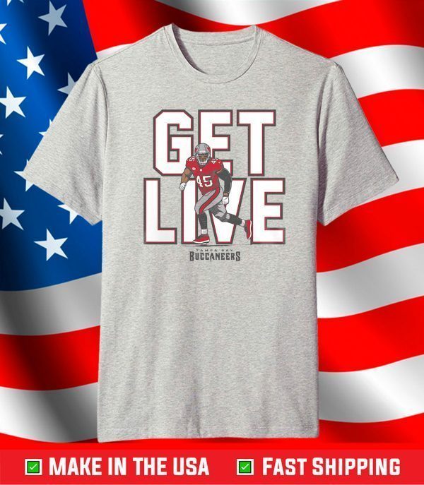 Devin White Tampa Bay Buccaneers Get Live 45 Player Graphic TShirt