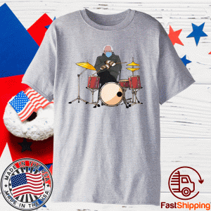 Funny Bernie Sanders Drum Mittens Sitting Inauguration Meme Shirt