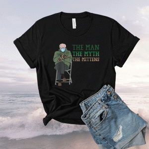 Funny Meme Mittens Bernie Sanders Mittens The Man Shirt
