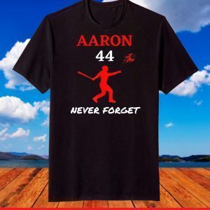 Hank-44 HOF Milwaukee-Atlanta Baseball Jersey Aaron-Outfield T-Shirt