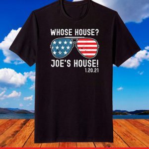 Joe's House Inauguration Day Retro Sunglasses Flag 1.20.21 T-Shirt