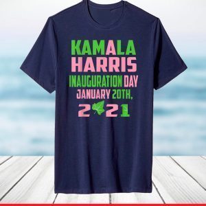 Kamala Harris Inauguration Day 2021 President Green and Pink T-Shirt