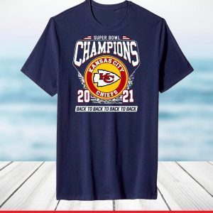 Kansas City Chiefs Football 2021 Champions Black T-Shirt