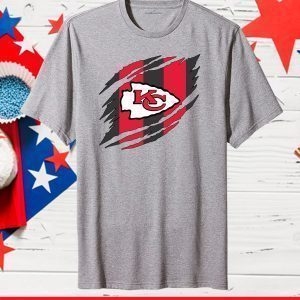 Kansas City Chiefs Torn NFL,Football Teams,Chiefs Football Team T-Shirt