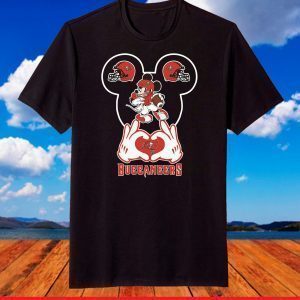 Love Tampa Bay Buccaneers Mickey Mouse,Tampa Bay Buccaneers,Love Buccaneers T-Shirt