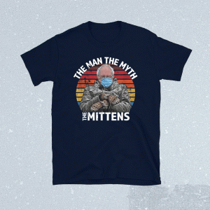 Vintage Man Myth Mittens Funny Inauguration Bernie Sanders Meme Shirt