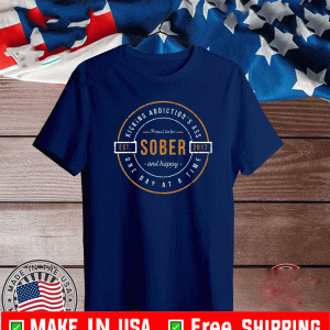 Sober Since 2017 - 4 Year Sobriety Anniversary T-Shirt