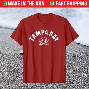 Vintage Red Tampa Bay Old School Pirate TB Cool Tampa Bay 2021 Shirt