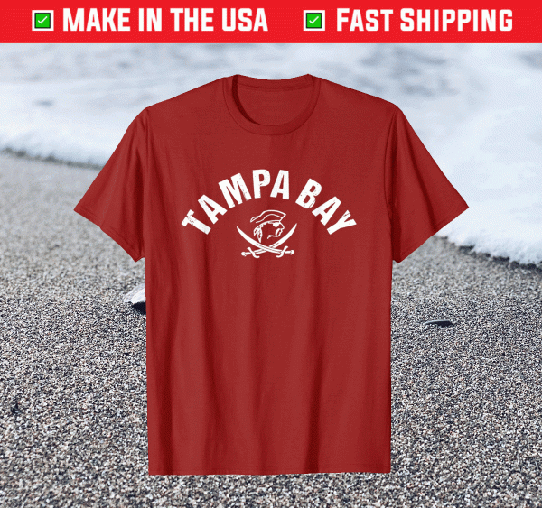 Vintage Red Tampa Bay Old School Pirate TB Cool Tampa Bay 2021 Shirt