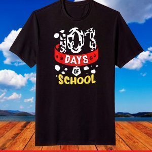 101 School Days Tshirt Dalmatian Dog 100th Sayings T Shirt