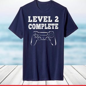2nd Wedding Anniversary Gamer Level 2 Complete T-Shirt