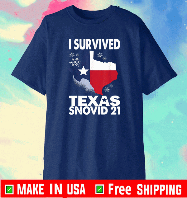 I Survived Texas Snow Storm Blizzard Snovid 21 T-Shirt