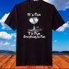 It's Fine I'm Fine Everything Is Fine Funny Cute Raining Cat T-Shirt