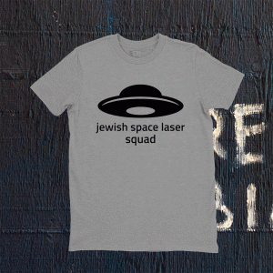 Funny Jewish Space Laser Squad Tee Shirt