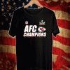 Kansas City Chiefs AFC Champions Locker Room Trophy Collection T-Shirt, Chiefs Super Bowl 2021 Champions Football Shirt For Fan
