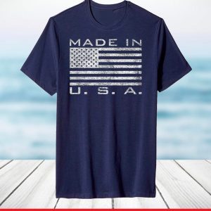MADE IN USA MADE IN AMERICA US FLAG STARS AND STRIPES T-Shirt