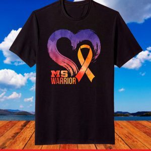 MS Warrior Heart Multiple Sclerosis Awareness Month T-Shirt