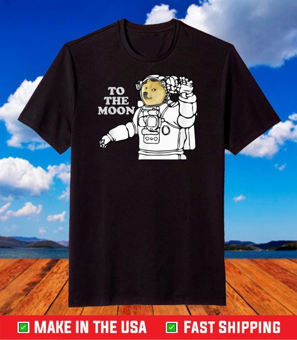 Official Dogecoin To The Moon Cool T-Shirt