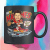 Patrick Mahomes II #15 Kansas City Chiefs Mug - Kansas City Chiefs Super Bowl LIV Champions 2021 Mug