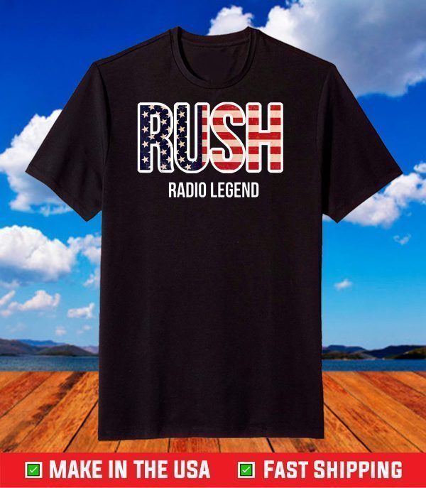 RUSH RADIO LEGEND Life Celebration Conservative Opinions T-Shirt
