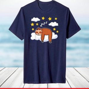 Sleeping Cute Sloth Pyjamas Pajamas Napping Dreaming T-Shirt