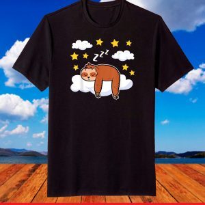 Sleeping Cute Sloth Pyjamas Pajamas Napping Dreaming T-Shirt