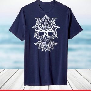 Sugar Skull Mardi Gras Day of the Dead Dia De Muertos Fun T-Shirt