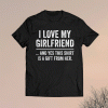 Valentines's Day I Love My Girlfriend Him Boyfriend T-Shirt