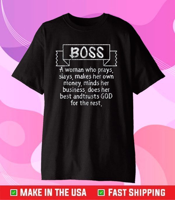 Vintage Woman Boss Definition Lady Appreciation Mom Queen Classic T-Shirt