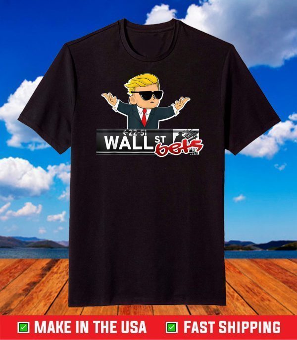 WallStreetBets WSB Logo Wall Street Bets Stock Market Tee T-Shirt