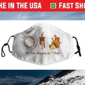 Alot Can Happen In 3 Days,Hallelujah Easter Face Mask