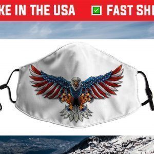 American Flag Eagle Face Mask